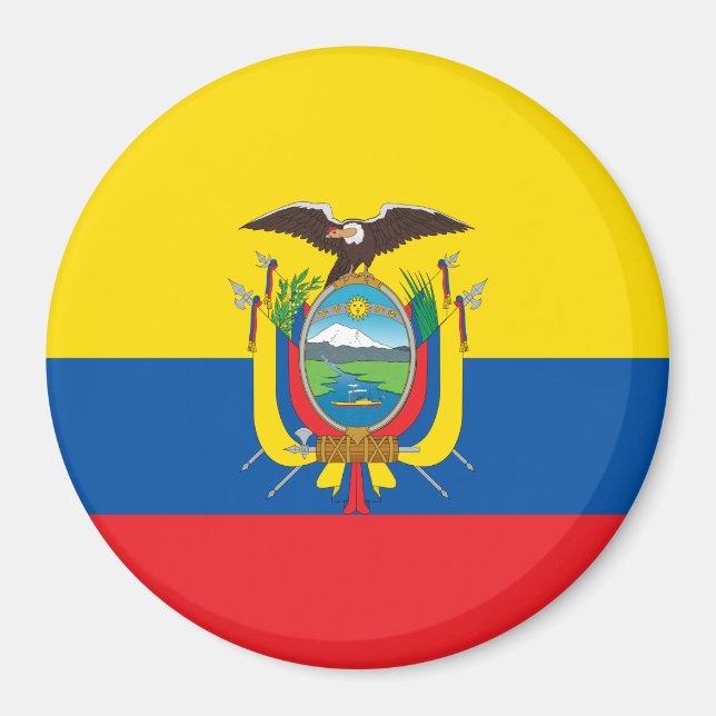 Flagge Ecuadors Magnet (Vorne)