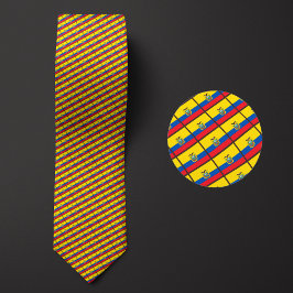 Flagge Ecuadors Muster Krawatte