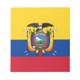 Flagge Ecuadors Notizblock