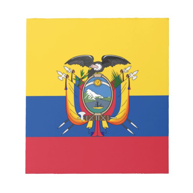 Flagge Ecuadors Notizblock (Vorderseite)