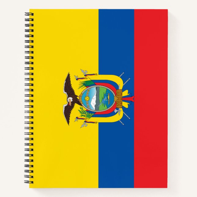 Flagge Ecuadors Notizbuch (Vorderseite)