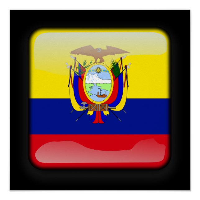 Flagge Ecuadors Poster (Vorderseite)