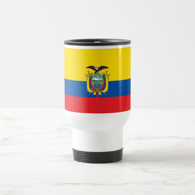 Flagge Ecuadors Reisebecher (Mittel)