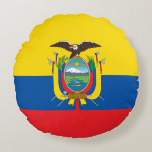 Flagge Ecuadors Rundes Kissen