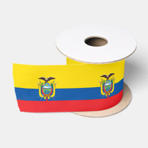 Flagge Ecuadors Satinband