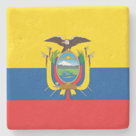 Flagge Ecuadors Steinuntersetzer