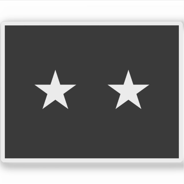 Flagge eines Brigadegeneral der U.S. Space Force Aufkleber (Vorderseite)