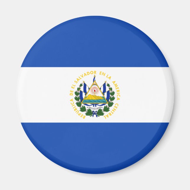 Flagge El Salvadors - Bandera de El Salvador Magnet (Vorne)