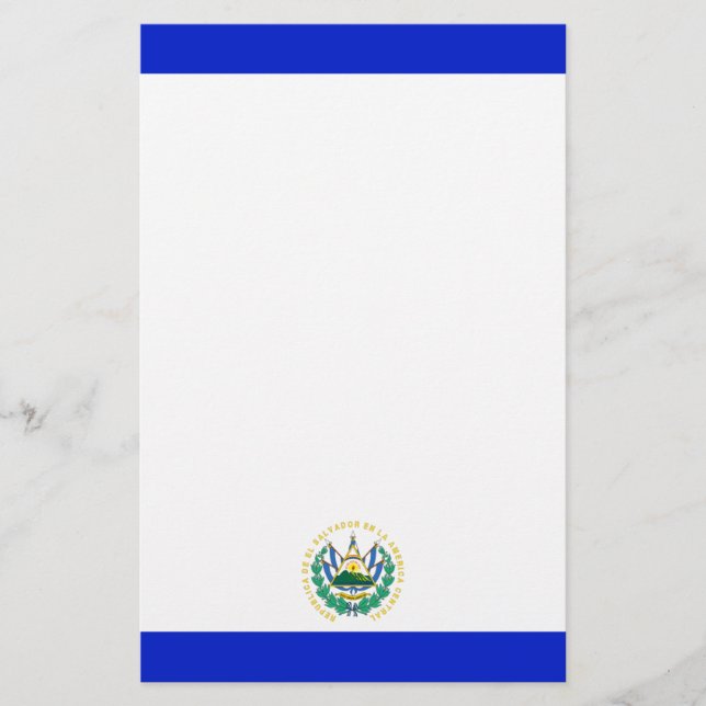 Flagge El Salvadors Briefpapier (Vorderseite)