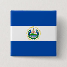 Flagge El Salvadors Button