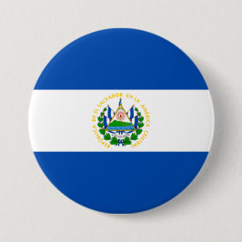 Flagge El Salvadors Button