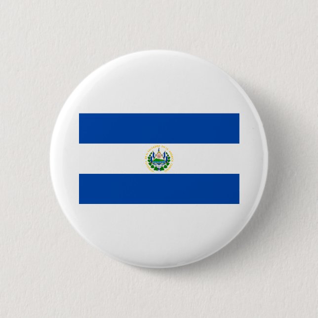 Flagge El Salvadors Button (Vorderseite)