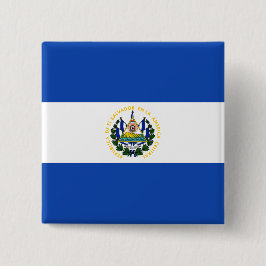 Flagge El Salvadors Button