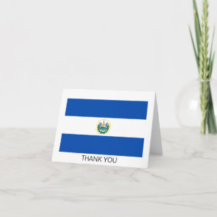 Flagge El Salvadors Dankeskarte