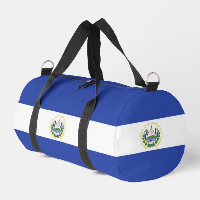 Flagge El Salvadors Duffle Bag (Linke Seite)