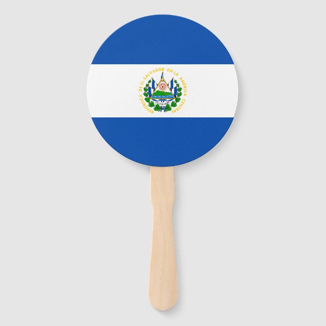 Flagge El Salvadors Fächer (Vorderseite)