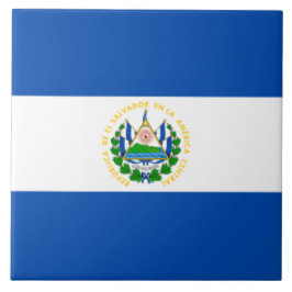 Flagge El Salvadors Fliese