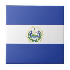 Flagge El Salvadors Fliese