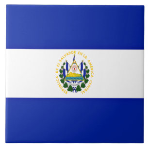 Flagge El Salvadors Fliese