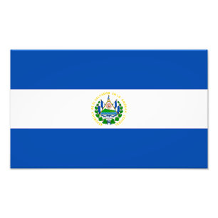 Flagge El Salvadors Fotodruck