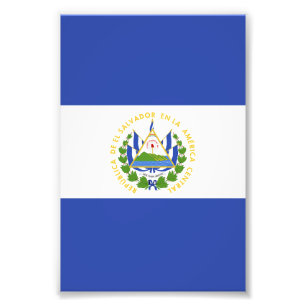 Flagge El Salvadors Fotodruck
