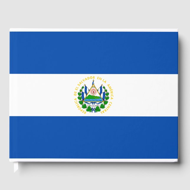 Flagge El Salvadors Gästebuch (Vorderseite)