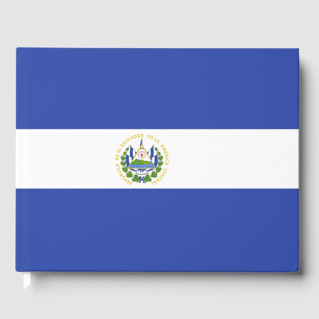 Flagge El Salvadors Gästebuch (Vorderseite)
