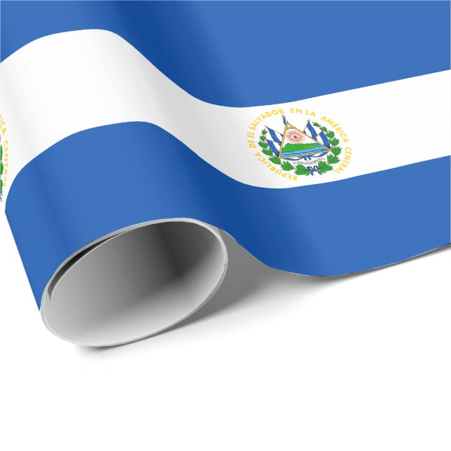 Flagge El Salvadors Geschenkpapier (Rolleneckpunkt)