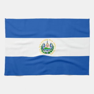 Flagge El Salvadors Geschirrtuch