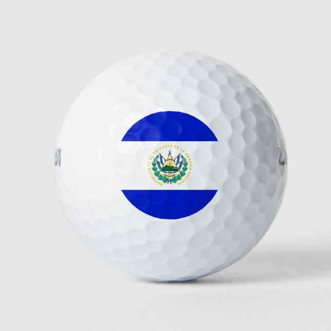 Flagge El Salvadors Golfball (Vorderseite)