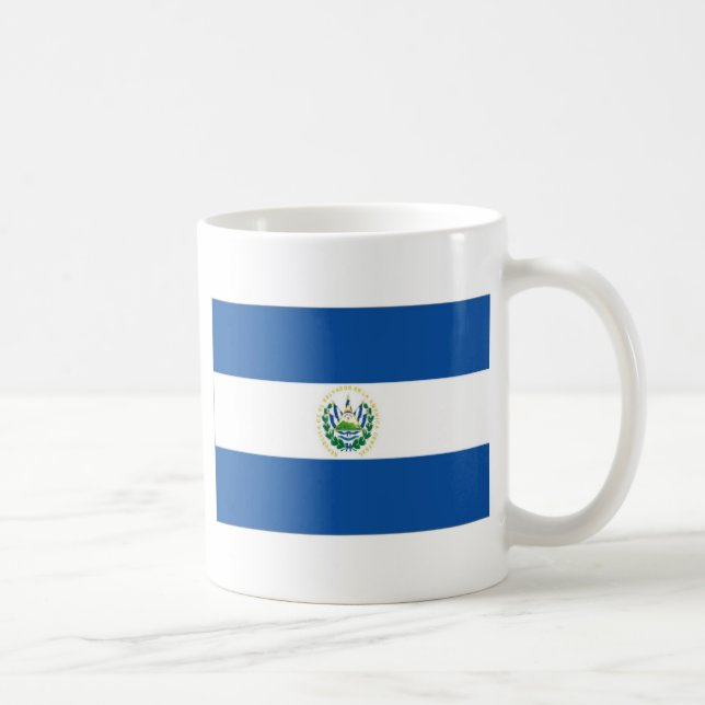 Flagge El Salvadors Kaffeetasse (Rechts)