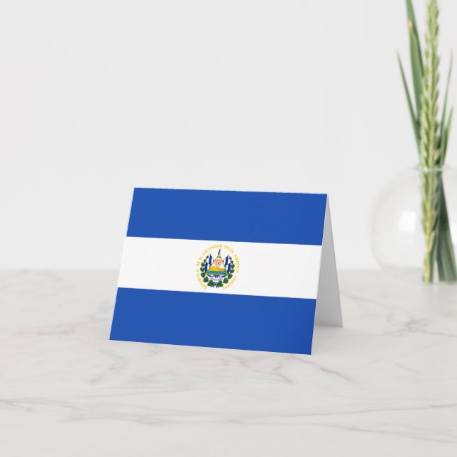Flagge El Salvadors Karte (Vorderseite)