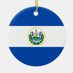 Flagge El Salvadors Keramik Ornament