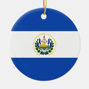 Flagge El Salvadors Keramikornament
