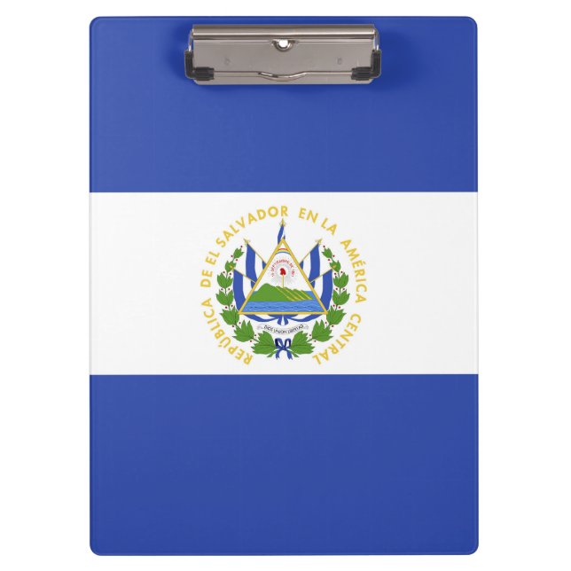 Flagge El Salvadors Klemmbrett (Vorderseite)