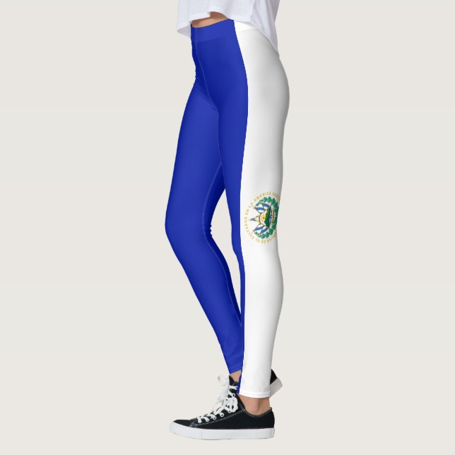 Flagge El Salvadors Leggings (Links)