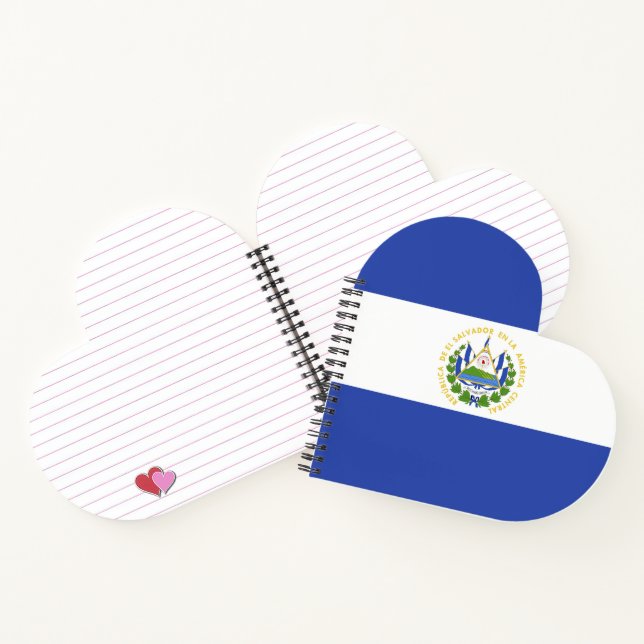 Flagge El Salvadors Notizbuch (Innenseite)