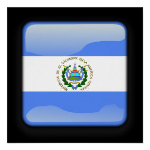 Flagge El Salvadors Poster