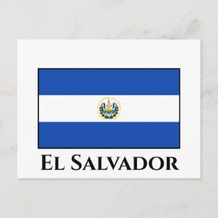 Flagge El Salvadors Postkarte