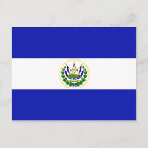 Flagge El Salvadors Postkarte