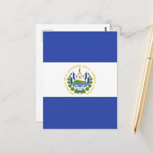 Flagge El Salvadors Postkarte