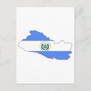 Flagge El Salvadors Postkarte