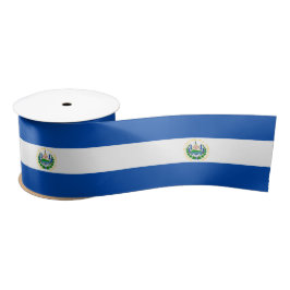 Flagge El Salvadors Satinband