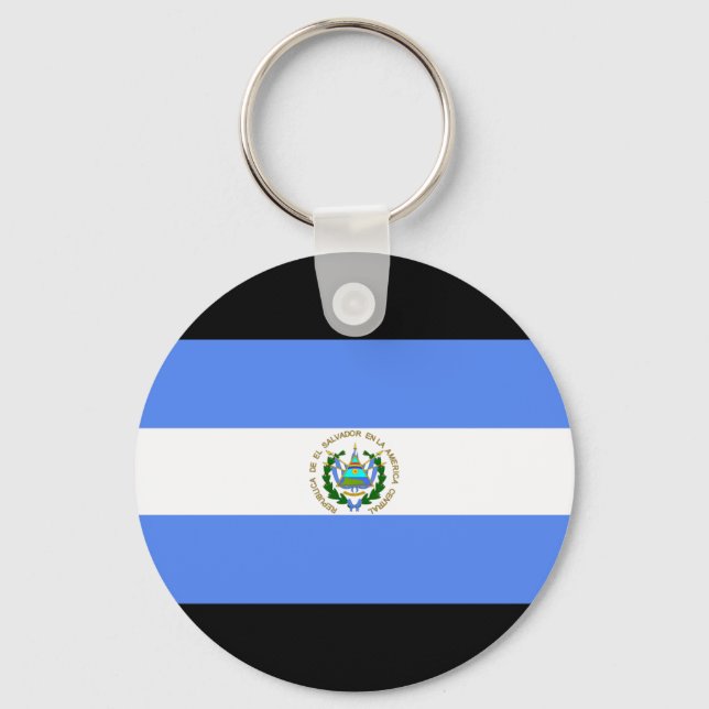 Flagge El Salvadors Schlüsselanhänger (Vorderseite)