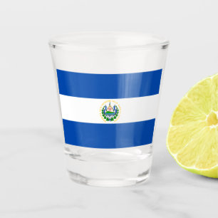Flagge El Salvadors Schnapsglas