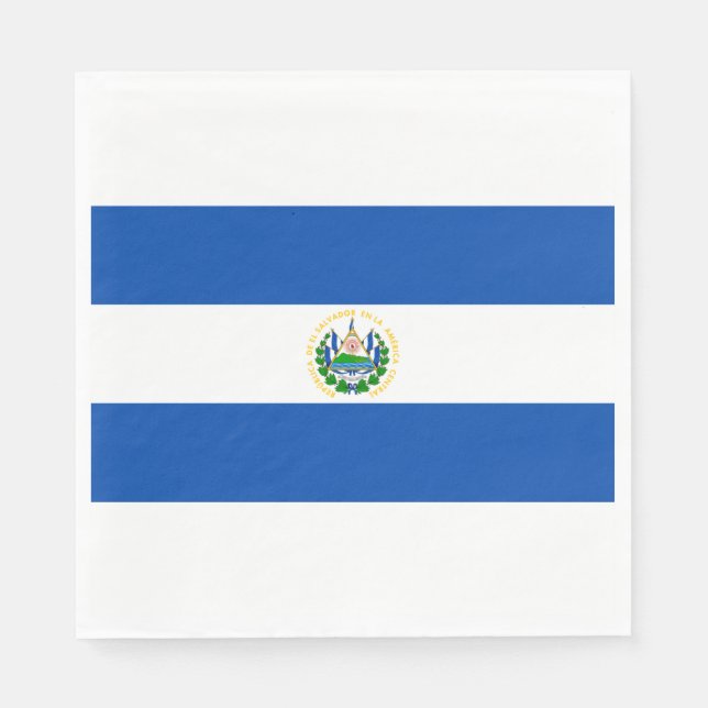 Flagge El Salvadors Serviette (Vorderseite)
