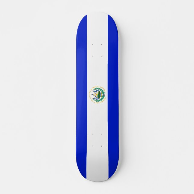 Flagge El Salvadors Skateboard (Vorne)
