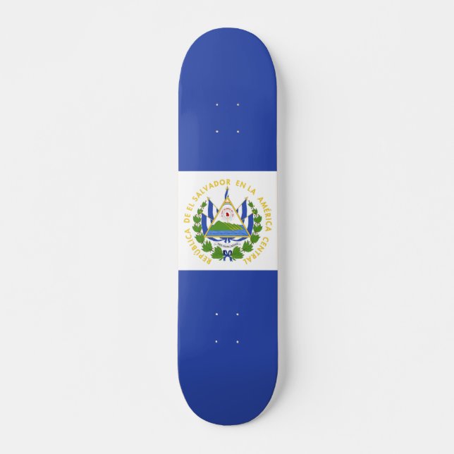 Flagge El Salvadors Skateboard (Vorne)