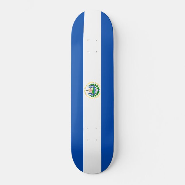 Flagge El Salvadors Skateboard (Vorderseite)