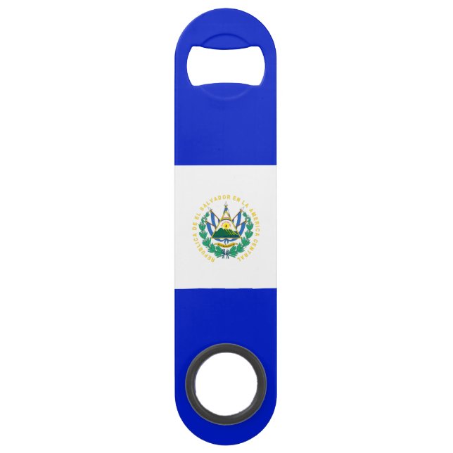 Flagge El Salvadors Speed Flaschenöffner (Rückseite)